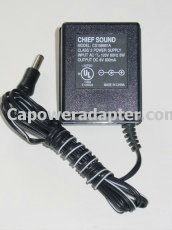 New Chief Sound CS158931A AC Adapter 6V 600mA 0.6A