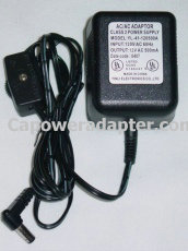 New Yinli YL-41-120500A AC Adapter w/ Switch 12VAC 0.5A YL41120500A