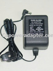 New Ever Glow ACU120130 AC Adapter w/ Switch 12VAC 1300mA