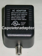 New PK41-150300 AC Adapter A-PA-1260315U 15V 300mA for Multimedia Drop Amplifier