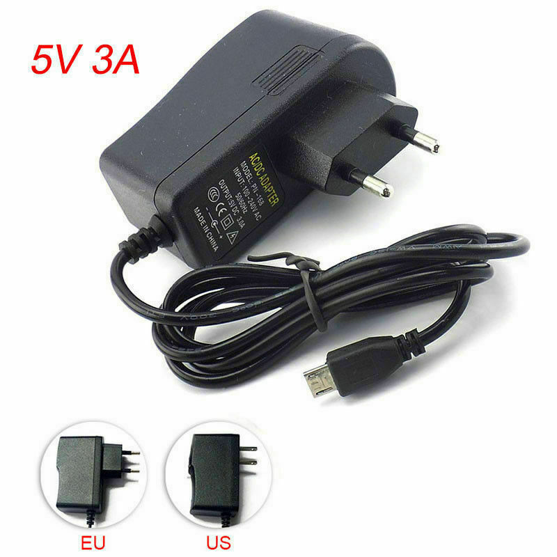 AC/DC 5V 2A/3A Power Supply Adapter Charger Micro USB Plug Raspberry Pi Zero Pc Features: 100% Bra