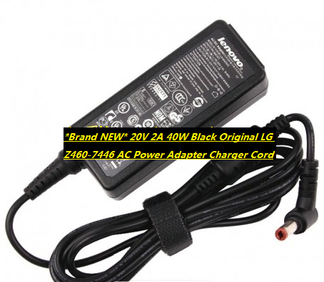 *Brand NEW* 20V 2A 40W Black Original LG Z460-7446 AC Power Adapter Charger Cord