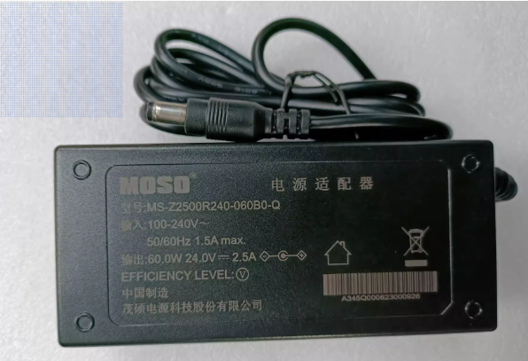 *Brand NEW*MOSO 24V 2.5A 60W AC/DC Adapter MS-Z2500R240-060B0-Q Power Supply