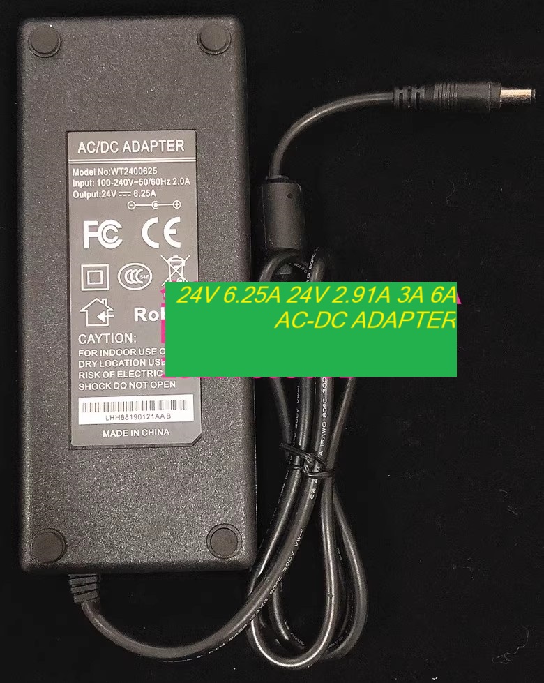 *Brand NEW*SoundBlaster X7 WT2400625 24V 6.25A 24V 2.91A 3A 6A AC-DC ADAPTER Power Supply
