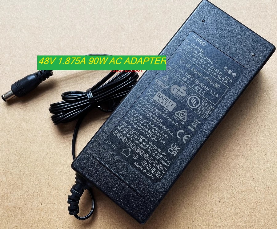 *Brand NEW*PGLV1019 i-PRO 48V 1.875A 90W AC ADAPTER Power Supply