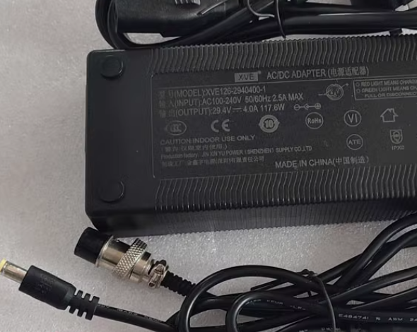 *Brand NEW*Original XVE 29.4V 4A 117.6W AC ADAPTER XVE126-2940400-1 Power Supply