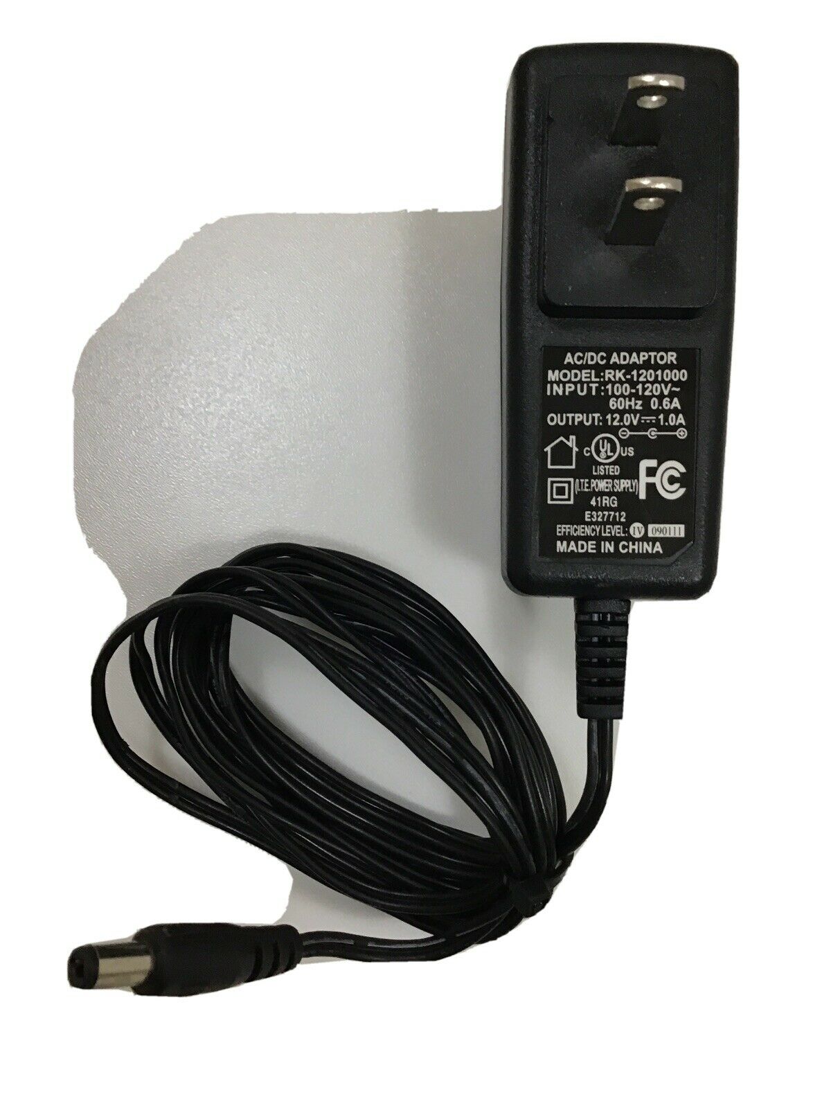 AC/DC Adapter Power Supply, RK-1201000, 12.0 V 1.0A Brand: Unbranded Type: Power Supply Voltag