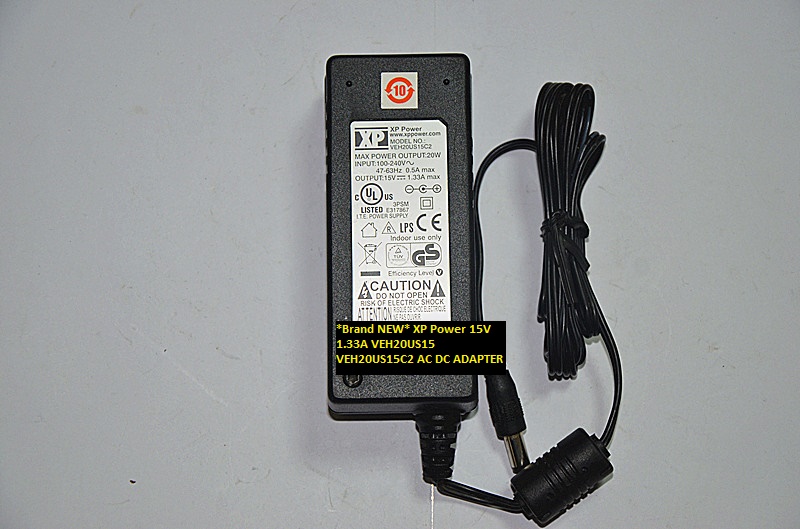 *Brand NEW* XP Power VEH20US15 VEH20US15C2 15V 1.33A AC DC ADAPTER