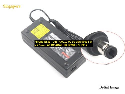 *Brand NEW* 0910-90 DELTA 9V 10A 90W 5.5 x 2.5 mm AC DC ADAPTER POWER SUPPLY