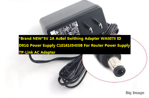*Brand NEW*5V 2A AcBel Swithing Adapter WA8078 ID D91G Power Supply C1016185485B For Router Power Su