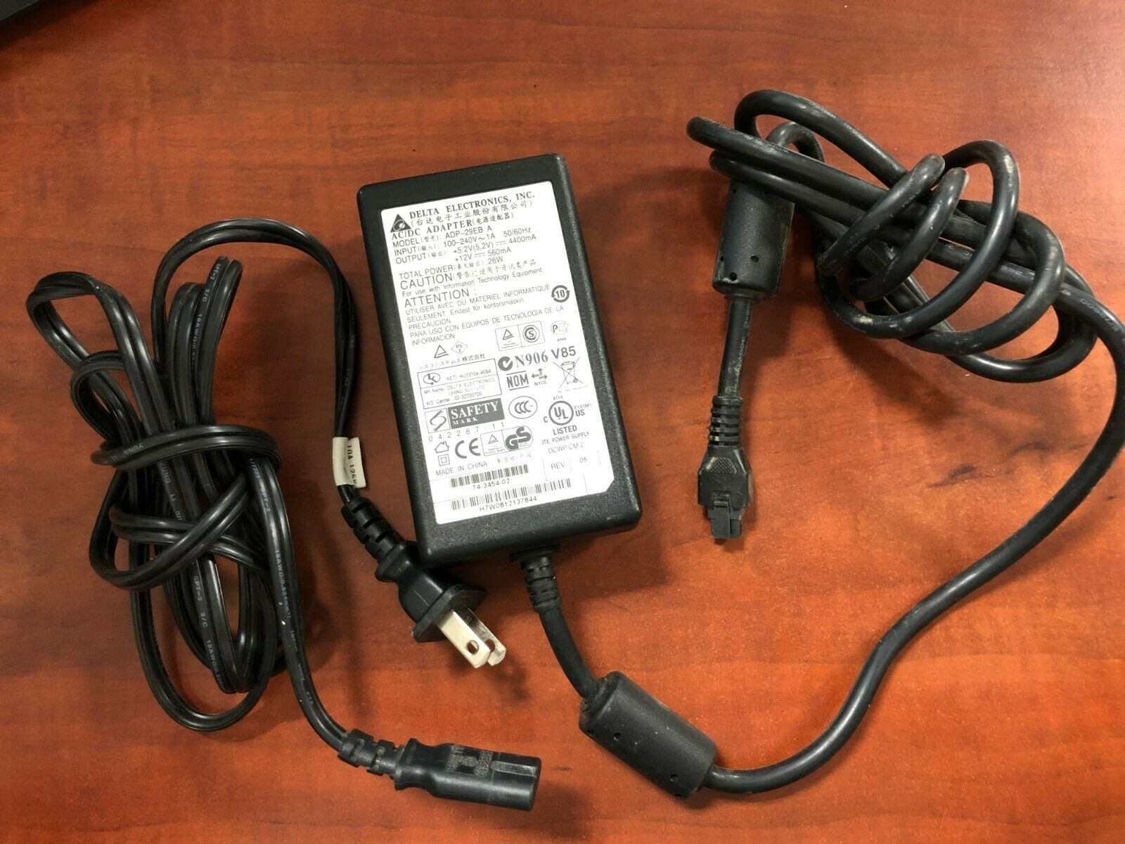 Delta ADP-29EB A AC Adapter Charger +12V---560mA 26W ADP-29EB A Modified Item: No Compatible Mode