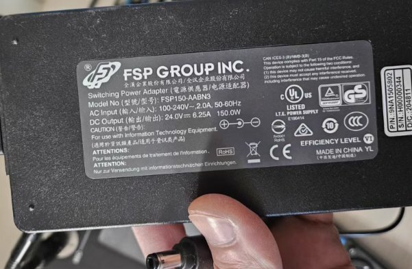 *Brand NEW* FSP FSP150-AABN3 24.0V 6.25A 150.0W AC ADAPTER POWER SUPPLY