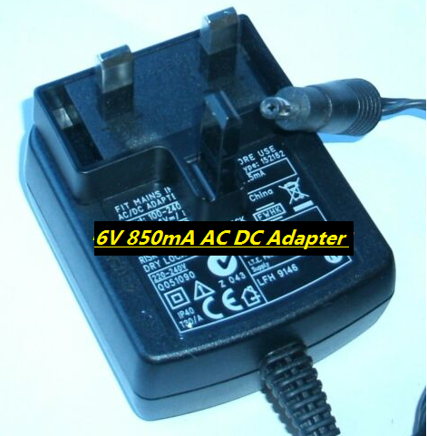 *Brand NEW* 6V 850mA AC DC Adapter 152182 POWER SUPPLY - Click Image to Close