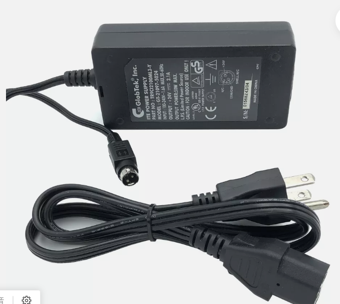 *Brand NEW*24V 2.1A AC Adapter Genuine GlobTek GT-21097-5024 3 Pin TR9C12100ML3-Y Power Supply