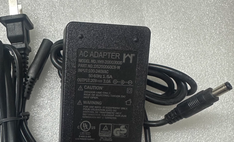 *Brand NEW*20V 3.0A AC ADAPTER DS200060C8-W YHY-20003000 POWER SUPPLY