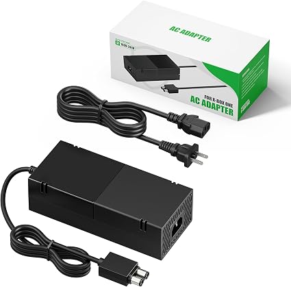 Power Supply Brick AC Adapter for Xbox 360 Console - 175W Charger Cord Cable Replacement Power Brick
