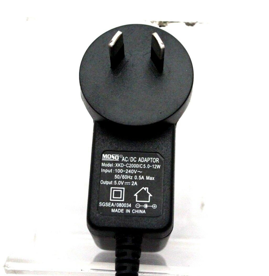 MOSO AC/DC Adapter Charger XKD-C2000IC 5.0V 2A Features: Wall Charger Brand: Moso Character Fami
