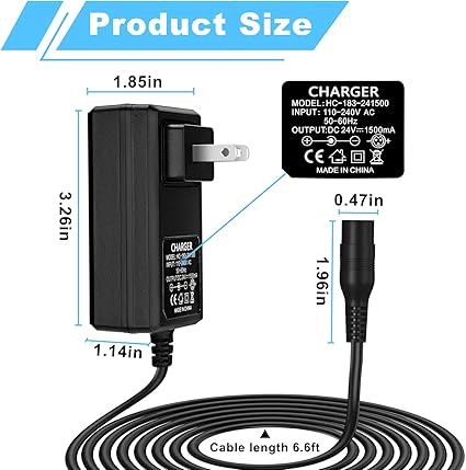 15V Charger for Portable Battery Pack Compatible with ZeroKor R65, R200, R100 and powkey HP200, G100