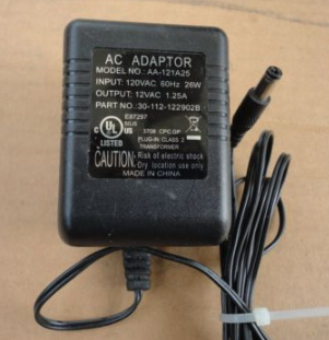 *Brand NEW*AA-121A25 12v AC Adapter for 12VAC - 30-112-122902B AC Adapter