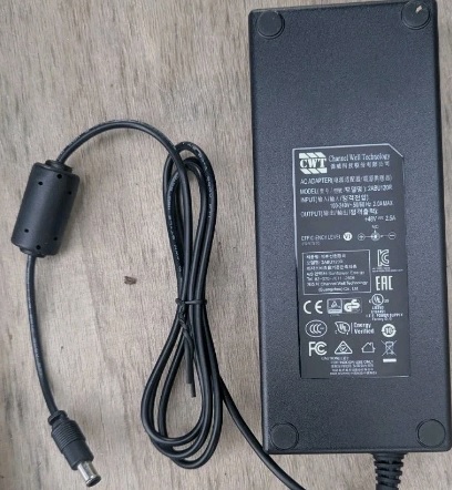 Genuine CWT 48V 2.5A 120W AC Power Adapter 2ABU120R 6.5*4.4mm Brand CWT Compatible Brand 2ABU120R T
