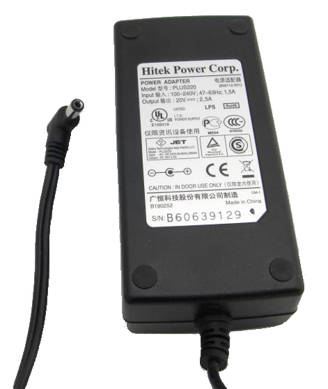 *Brand NEW*20V 2.5A 50W AC Adapter Hitek Power PLUS220 808112-001 Power Supply Charger