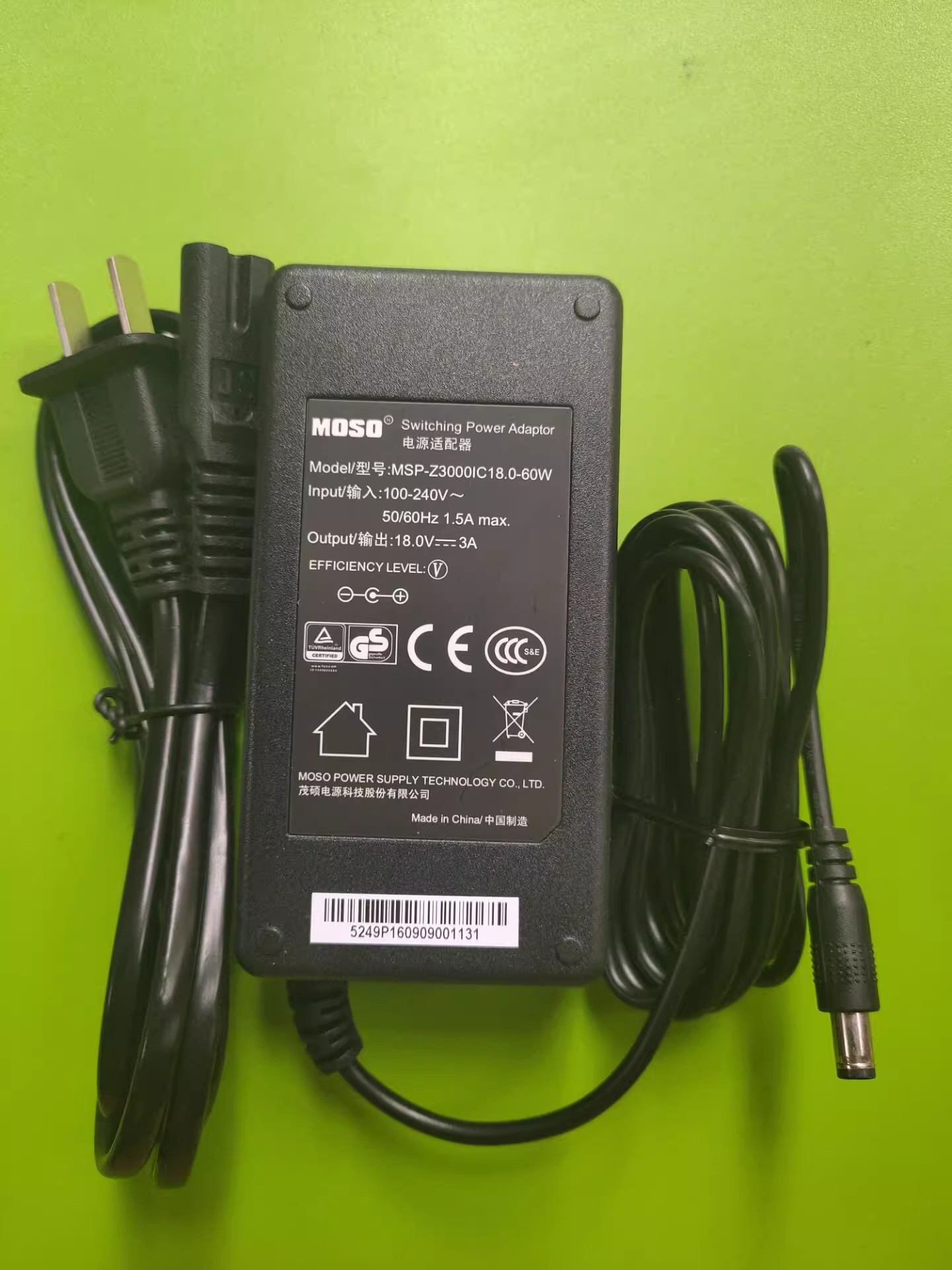 *Brand NEW* MOSO SOY-1800300 18V 3A AC DC ADAPTHE POWER Supply