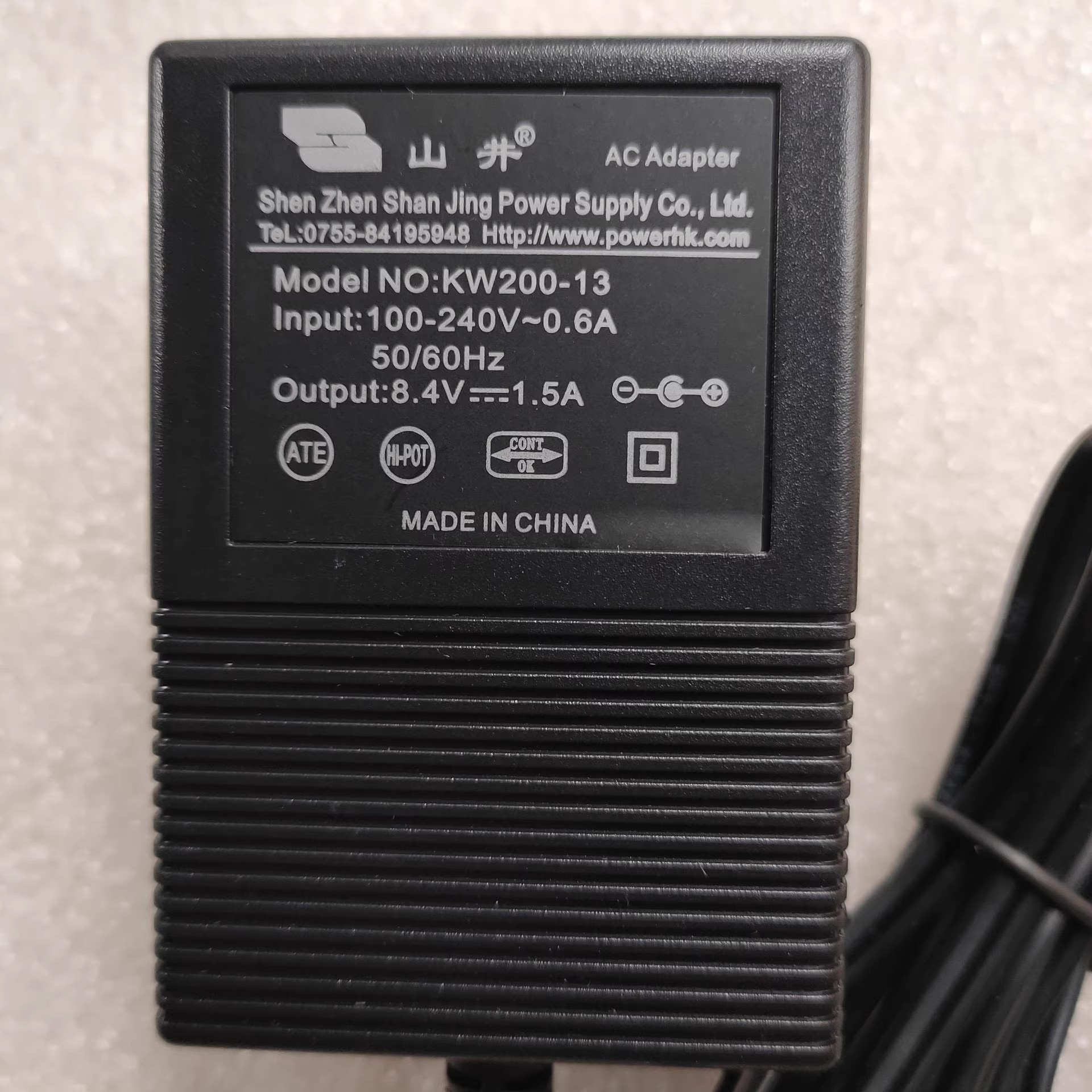 *Brand NEW* KW20-13 8.4V 1.5A AC DC ADAPTHE POWER Supply