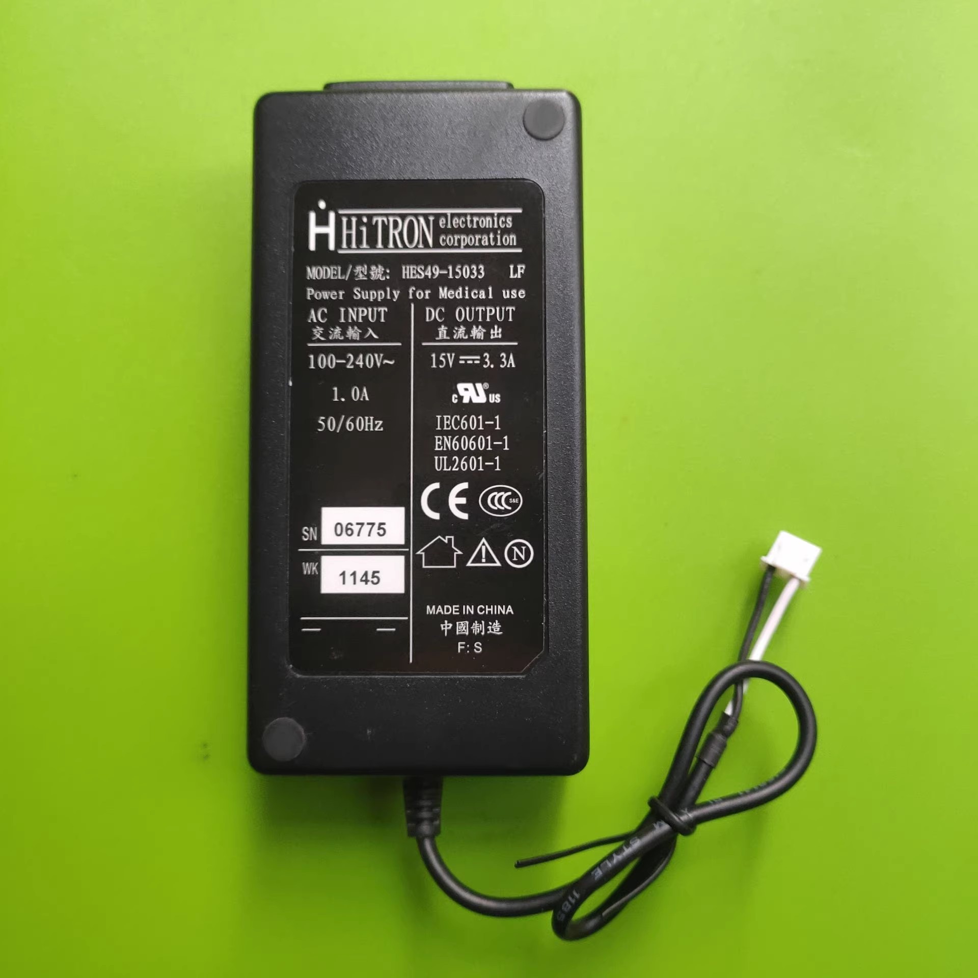 *Brand NEW* hitron hes49-15033 15V 3.3A AC DC ADAPTHE POWER Supply