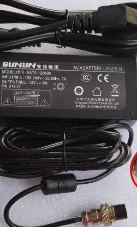 *Brand NEW*Original SUNUN SA75-120600 12V 6A 72W AC ADAPTER Power Supply