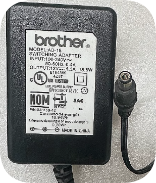 *Brand NEW*Original brother AD-18 AD-E001 PT-E550W E300 E200 12V 1.3A AC Adapter Power Supply