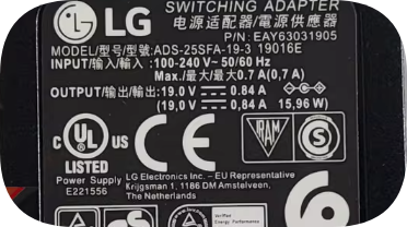 *Brand NEW*LG ADS-25SFA-19-3 19016E 19V 0.84A AC Adapter Power Supply