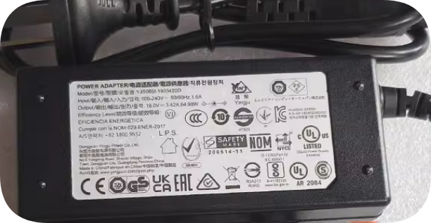*Brand NEW*Original 19V 3.42A 65W AC ADAPTER YJS065I-1903420D Power Supply