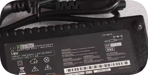 *Brand NEW*Original LUXBURC 19V 7.1A 135W AC ADAPTER Power Supply
