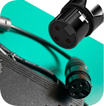 *Brand NEW*Ruiying LP-1805TD power adapter DC15V7A XLR 3-pin 3-hole female charger cable FY150