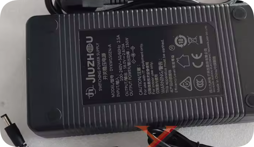 *Brand NEW*JIUZHOU DYKW150ZN-A charging cable transformer 56V 2.679A 150W power adapter