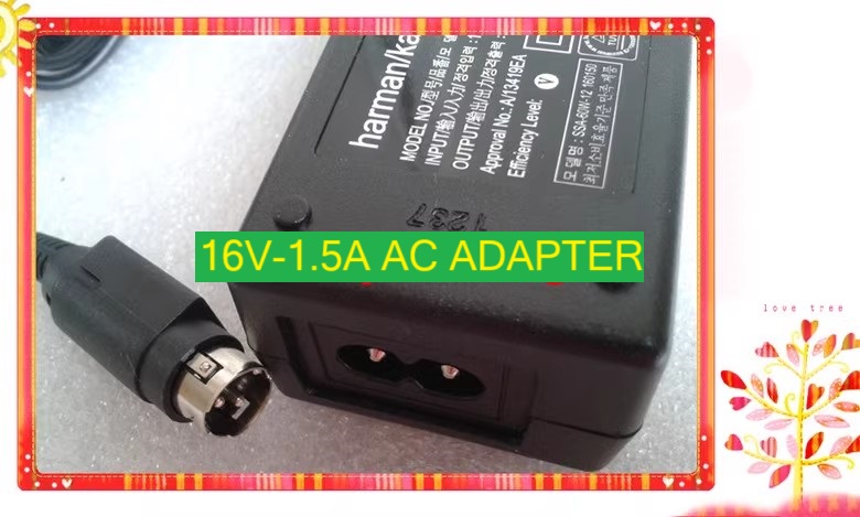 *Brand NEW*SSA-60W-12 160150 harman/kardon 16V-1.5A AC ADAPTER Power Supply
