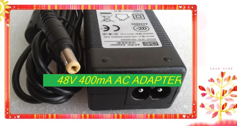 *Brand NEW*GM-480040 GVE TOPSEC TOPAP 8000 TAP-62400 48V 400mA AC ADAPTER Power Supply