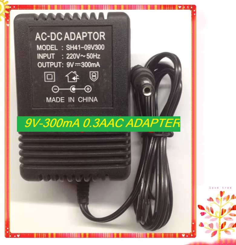 *Brand NEW*9V-300mA 0.3AAC ADAPTER SH41-09V300 Power Supply
