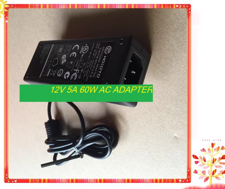 *Brand NEW* ADS-65LSI-12-1 12060G HONOR 12V 5A 60W AC ADAPTER Power Supply