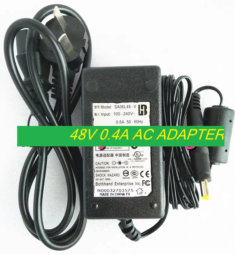 *Brand NEW*SA06L48-V D-LINK DWL-3200AP POE HB 48V 0.4A AC ADAPTER Power Supply