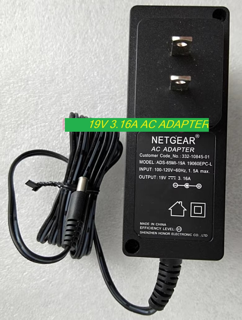 *Brand NEW*NETGEAR 19V 3.16A AC ADAPTER ADS-65-19A 19060EPC-L Power Supply
