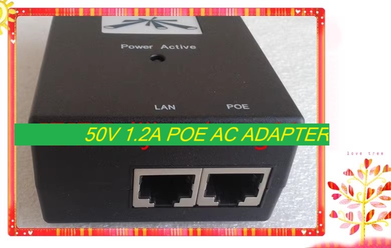 *Brand NEW*50V 1.2A POE AC ADAPTER POE-50-60W UBNT G0491C-180-100 Power Supply