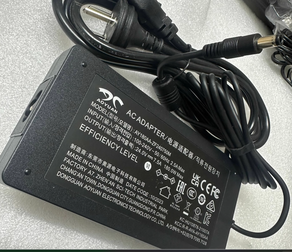*Brand NEW*24V 7.5A 180W AC ADAPTER AOYUAN AY180AA-ZF240750M POWER SUPPLY
