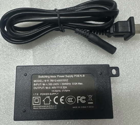 *Brand NEW*R012-4800320Z 48V 0.32A AC ADAPTER POE POWER SUPPLY