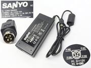 *Brand NEW*Sanyo JS-12050-2C 12V 4-Pin DIN Adapter for CLT2054 CLT1554 LCD TV Monitor POWER Supply