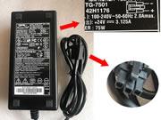 *Brand NEW*24V 3.125A 75W Ac Adapter Tiger TG7501 TG-7601-ES For IBM 42H1176 PN Molex 3Pin POWER Sup