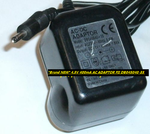 *Brand NEW* 4.5V 400mA AC ADAPTOR FII DB045040-35 POWER SUPPLY