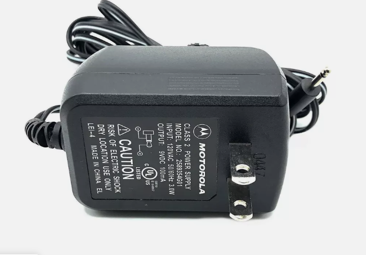 *Brand NEW*Original Motorola 2589354G01 Class 2 9V 100mA AC/DC Wall Adapter Power Supply