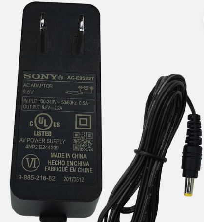 Genuine OEM Sony 9.5V 2.2A DVP-FX755 AC/DC Adapter AC-NSA1895 AC-E9522T fr SRS-XB40 Bluetooth Speake