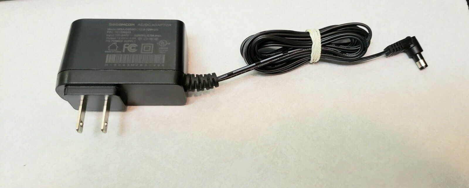 NEW Sagecom MSA-C0500IC12.0-12w-US 191336263 AC DC adapter 12V 0.5A